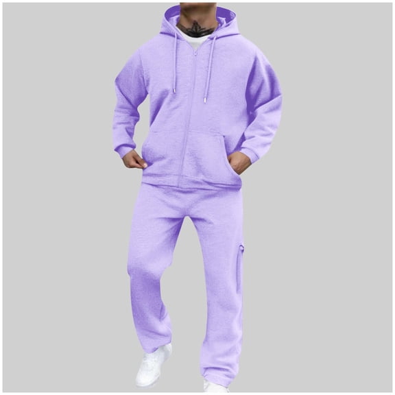 Men Sweatsuits Sets Sweat Suits 2 Piece Set Sweatsuit Zip/Pullover Hoodie and Sweatpants Set Jogging Suit Tracksuits