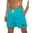 thumbnail image 1 of Men Boys Board Shorts+PocketSwimwear Swim Shorts Bottom Trunks Pants Beach Boardshorts Summer Swimsuit Beachwear Casual Surfing Swimming Bathing Suit Quick Dry Solid Color, 1 of 2