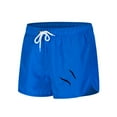 thumbnail image 1 of Men Swim Trunk Pool Ball Quick-Dry Lightweight 2 In 1 4-Way Stretch Bathing Suit Blue L, 1 of 6