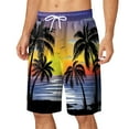 thumbnail image 1 of Men Swim Trunks Elastic Quick Dry With Pockets Bathing Suits No Mesh Lining Beach Shorts Purple M, 1 of 5