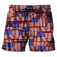 thumbnail image 1 of Men Swim Trunks Hawaiian Bathing Mesh Lining Suit Swimsuits Beach Shorts With Pockets Blue M, 1 of 4