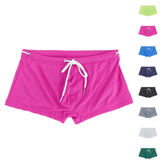Men Swim Trunks Quick Dry Swim Shorts Bathing Suit Shorts Mens Pink Shorts Size S-XL