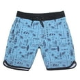 thumbnail image 1 of Men Swim Trunks With Compression Liner Quick Dry Bathing Suits Shorts With Zipper Pockets Light Blue 32, 1 of 3