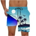 thumbnail image 1 of Men Swim Trunks with Compression Liner 7 Inch Inseam Board Shorts Bathing Suit with Pockets, 1 of 7