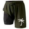 thumbnail image 1 of Men Swim Trunks with Compression Liner Inseam Board Shorts, Bathing Suit with Pockets, Made of Suitable Material for Summer, 1 of 3