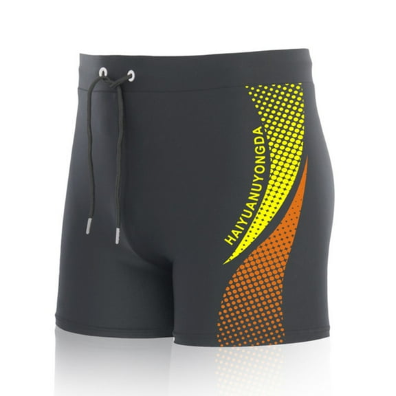Men Swimming Trunks Quick-Drying Beach Shorts Swim Boxer Trunks With Drawstring Lined L-5Xl Swim Briefs Man Sportswear