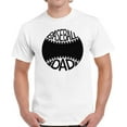 thumbnail image 1 of Men T-Shirt Baseball Dad S M L XL 2XL 3XL 4XL 5XL - Father's Day Gift Mens Top Graphic Tee, 1 of 2
