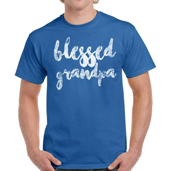 Men T-Shirt Blessed Grandpa - S M L XL 2XL 3XL 4XL 5XL - Father's Day Gift Graphic Tee