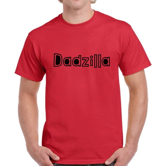 Men T-Shirt Dadzilla Daddy Mens Top S M L XL 2XL 3XL 4XL 5XL - Graphic Tee Father's Day Gift