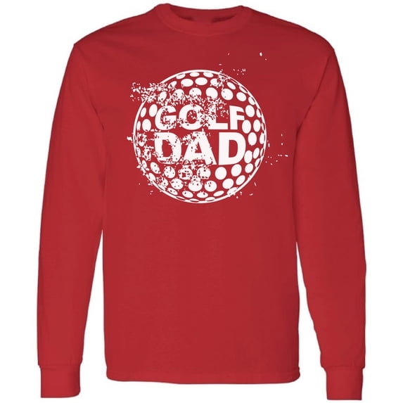 Men T-Shirt Father's Day Long Sleeve Golf Dad Vintage White S M L XL 2XL Mens Graphic Tee