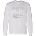 thumbnail image 1 of Men T-Shirt Father's Day Long Sleeve Promoted to Daddy S M L XL 2XL Mens Graphic Tee, 1 of 2