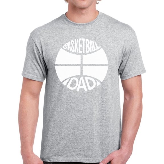 Men T-Shirt Funny Dad Gifts - Basketball Dad White Print - S M L XL 2XL 3XL 4XL 5XL Graphic Tee