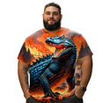 thumbnail image 1 of Men T Shirt for Big & Tall Man Graphic Short Sleeve Plus Size Oversized Tee Tshirts 2XLT 3DTS10004, 1 of 8