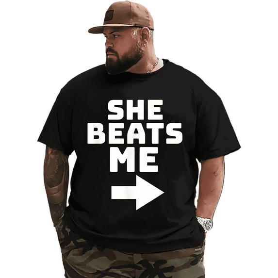 Men T Shirt for Big & Tall Man Graphic Short Sleeve Plus Size Oversized Tee Tshirts 2XLT T0 5DIU 003