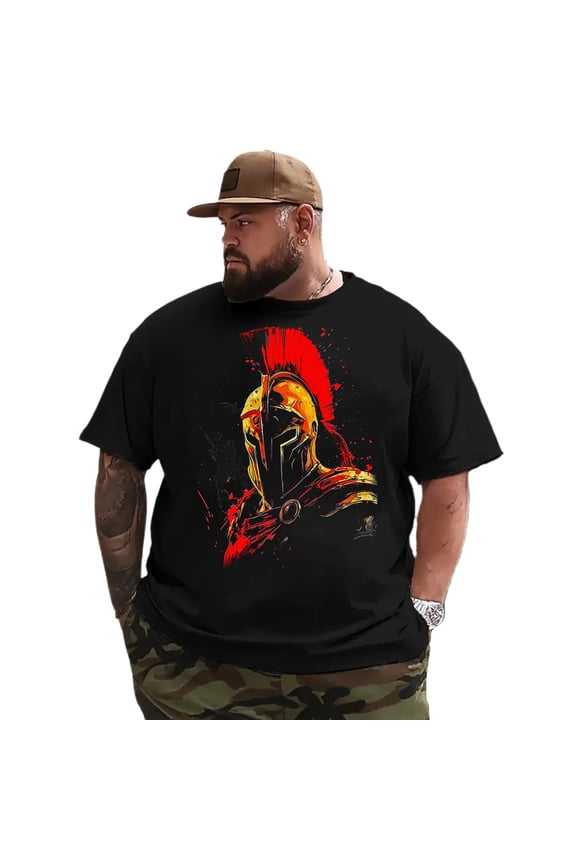 Men T Shirt for Big & Tall Man Graphic Short Sleeve Plus Size Oversized Tee Tshirts 2XLT T0 5DLS 006