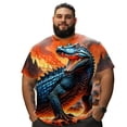 thumbnail image 1 of Men T Shirt for Big & Tall Man Graphic Short Sleeve Plus Size Oversized Tee Tshirts 3XL 3DTS10004, 1 of 8