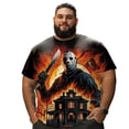 thumbnail image 1 of Men T Shirt for Big & Tall Man Graphic Short Sleeve Plus Size Oversized Tee Tshirts 3XL 3DTS10089, 1 of 6