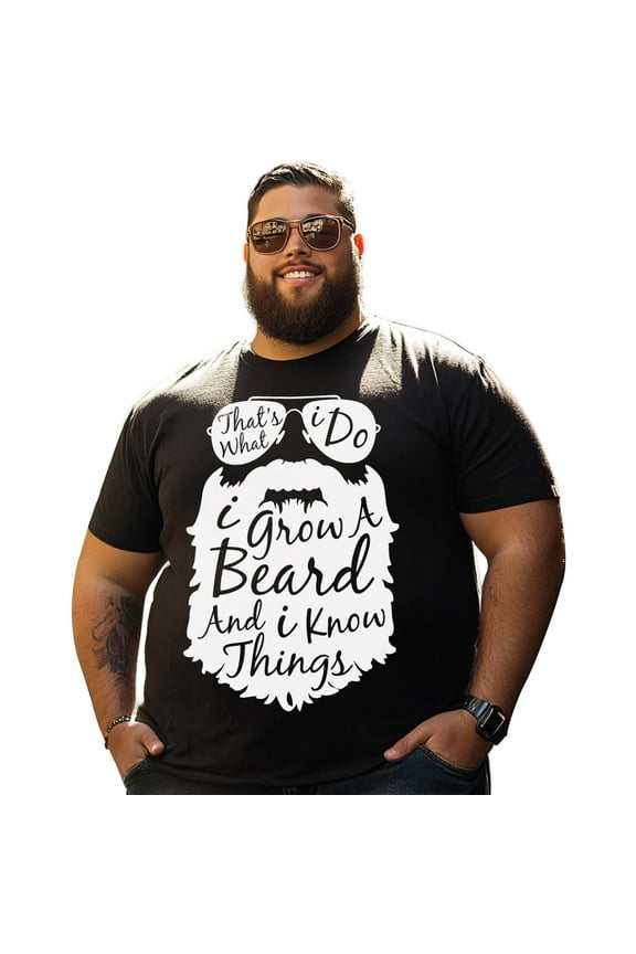 Men T Shirt for Big & Tall Man Graphic Short Sleeve Plus Size Oversized Tee Tshirts 4XL T0 5D4Z 013