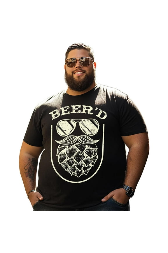 Men T Shirt for Big & Tall Man Graphic Short Sleeve Plus Size Oversized Tee Tshirts 4XLT T0 5D4Z 014