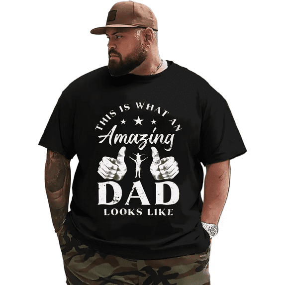 Men T Shirt for Big & Tall Man Graphic Short Sleeve Plus Size Oversized Tee Tshirts 7XL T0 5DIU 001