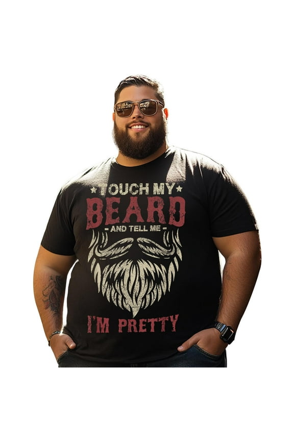 Men T Shirt for Big & Tall Man Graphic Short Sleeve Plus Size Oversized Tee Tshirts 7XLT T0 5D4Z 024