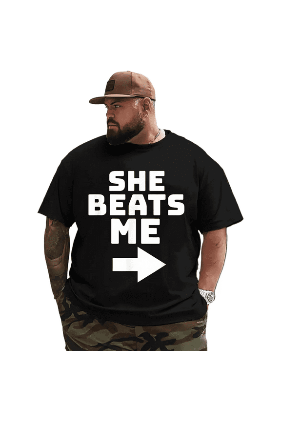 Men T Shirt for Big & Tall Man Graphic Short Sleeve Plus Size Oversized Tee Tshirts 7XLT T0 5DIU 003