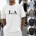 thumbnail image 1 of Men T Shirts Casual Loose Fit Crewneck Holiday Tees Short Sleeve Athletic Workout Shirts Cooling Running Shirt, 1 of 5