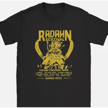 Men T-Shirts Elden Radahn Rings Game Festival Casual 100_ Cotton Tees Short Slee