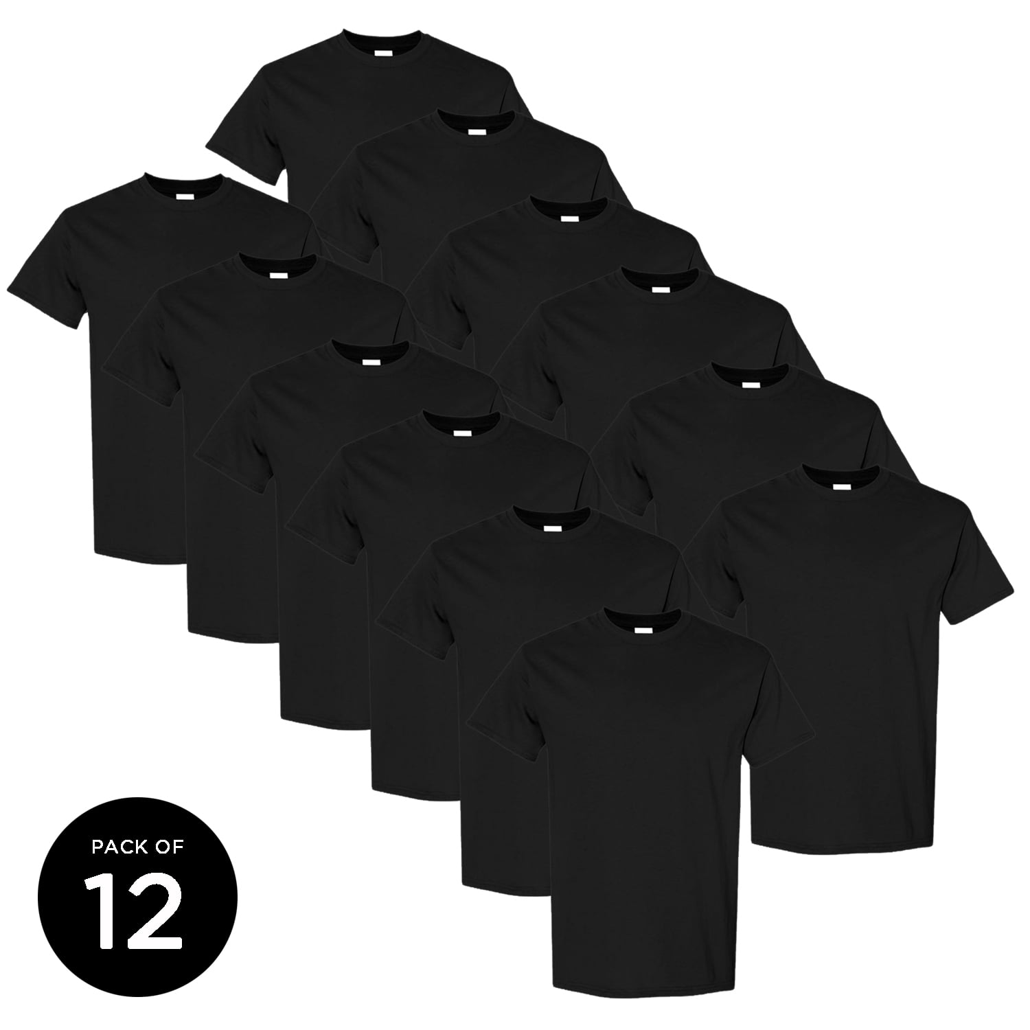 Men T-Shirts Gildan Short Sleeve Black Color Single Shirt OR Pack of 6 OR  Pack of 12 - S M L XL 2XL 3XL - Casual Tee Gifts For Men 