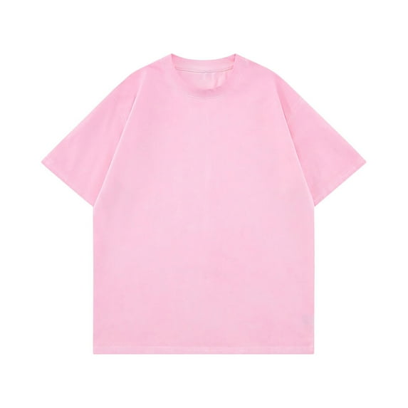 Men'S Plain T-Shirts Undershirts Men Men's Oversized Cotton T-Shirts Loose Fit Vintage Washed Tee Unisex Short Sleeve Casual Shirts Tops