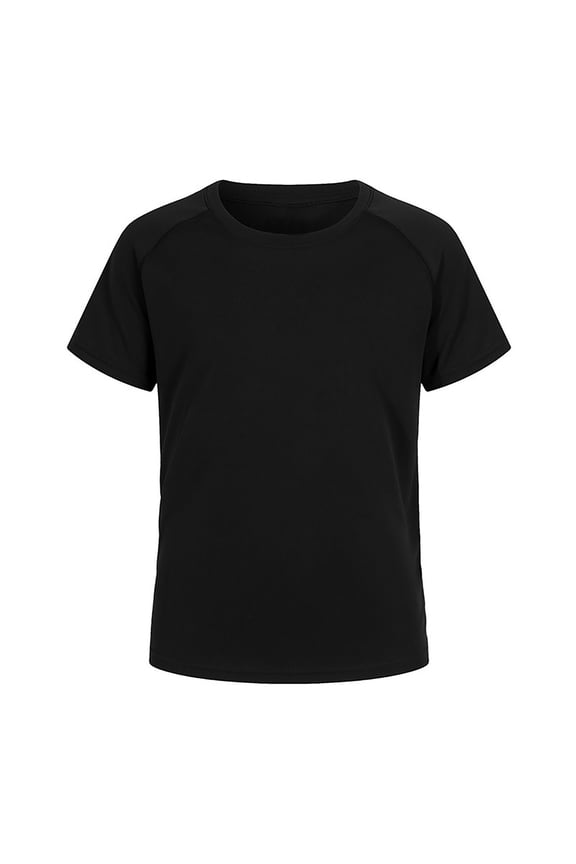 Men T Shirts Raglan Short Sleeve Solid Color Regular Cozy Swim Shirt Upf 50+ Sun Shirt Rash Guard Athletic Quick Drying T Shirts Tee Tops Black 3XL