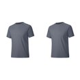 thumbnail image 1 of Men T Shirts Solid Color 2 Pack Crew Neck Short Sleeve Mens Pullover Lightweight Slim Fit Breathable Mens Funny T Shirts Grey M, 1 of 3