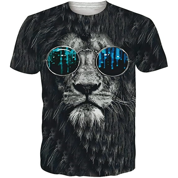 Men T-Shirts Unisex 3D Print Short Sleeve Crewneck Graphic Tees-1688-OFSG-0138-S