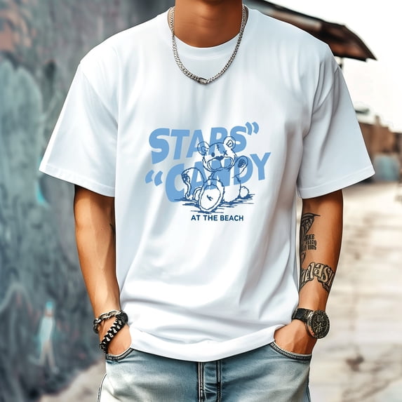 Men T shirt Oversized Shirts Cool Graphic Tees for Men Vintage Streetwear Sweat Casual Shirt 2XL