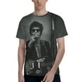 thumbnail image 1 of Men T-shirts BOB DYLAN-8 Short Sleeve Crew Neck T Shirts Tee Tops For Men XXL, 1 of 5