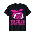 thumbnail image 1 of Men Tackle Football Pink Ribbon Breast Cancer Awareness T-Shirt, 1 of 5