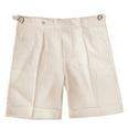 thumbnail image 1 of Men Tailored Dress Shorts – Structured Lightweight Suit Style Athletic Shorts With Refined Cut Design, Smart Casual Office Bottoms For Business Meeting Summer Commute, 1 of 7