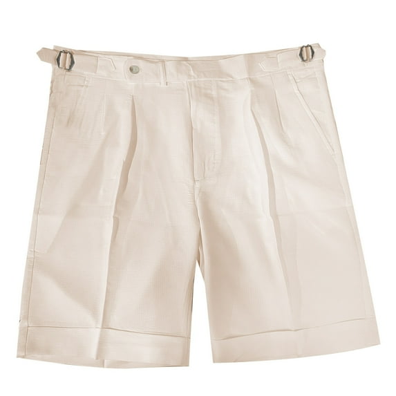 Men Tailored Dress Shorts – Structured Lightweight Suit Style Athletic Shorts With Refined Cut Design, Smart Casual Office Bottoms For Business Meeting Summer Commute