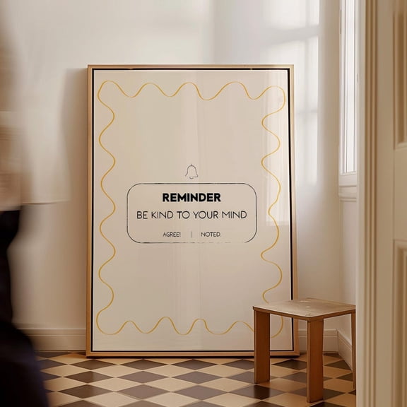 Men.Tal Health Affirmations Poster: Calming Corner Therapy Decor UNFRAMED PAPER POSTER, Home Decor, Vintage Gift, Living Room Dercor