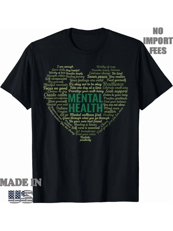 Men.Tal Health Awareness Heart T-Shirt