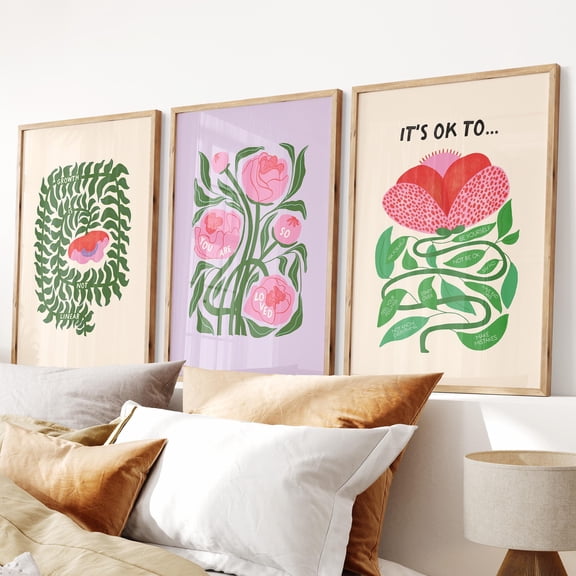 Men.Tal Health Quote Posters: Therapy Office Decor Counselor Prints Set 3