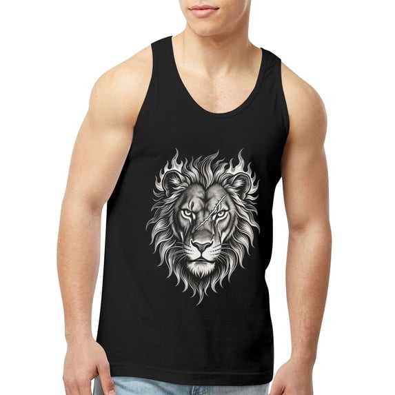 Men Tank Top Cotton Tank Tops for Men Sleeveless Graphic Tank Top Men Gym Muscle Streetwear