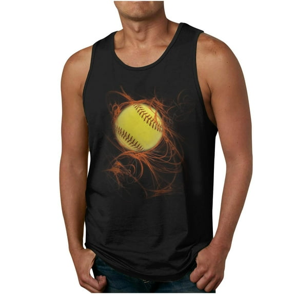 Men Tank Tops Digital Print Mens Breathable Tank Tops Novelty 3D Graphic Gym Workout Sleeveless T-Shirt Tees Athletic Sleeveless T-Shirts Fitness Bodybuilding Muscle Shirts