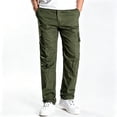 thumbnail image 1 of Men Tapered Utility Cargo Pants Stretch Breathable Ripstop 6 Pocket All Terrain Pants S-XL, 1 of 9