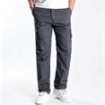 thumbnail image 1 of Men Tapered Utility Cargo Pants Stretch Breathable Ripstop 6 Pocket All Terrain Pants S-XL, 1 of 9