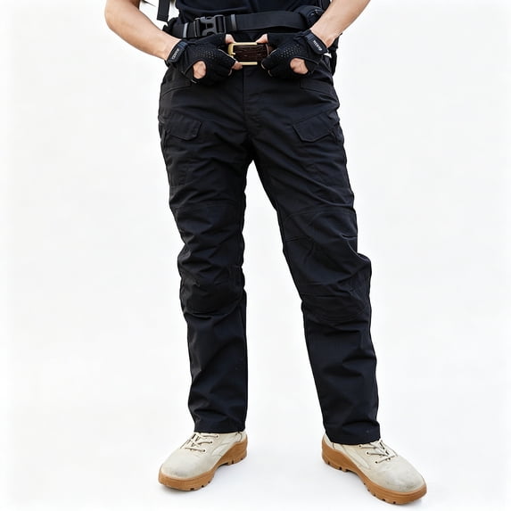 Men Tapered Utility Cargo Pants Stretch Breathable Ripstop 6 Pocket All Terrain Pants S-XXL