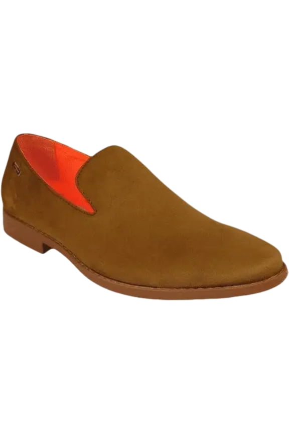 Men Tayno Dressy Casual Soft Suede Comfortable Slip on Loafer #ALPHA S Camel