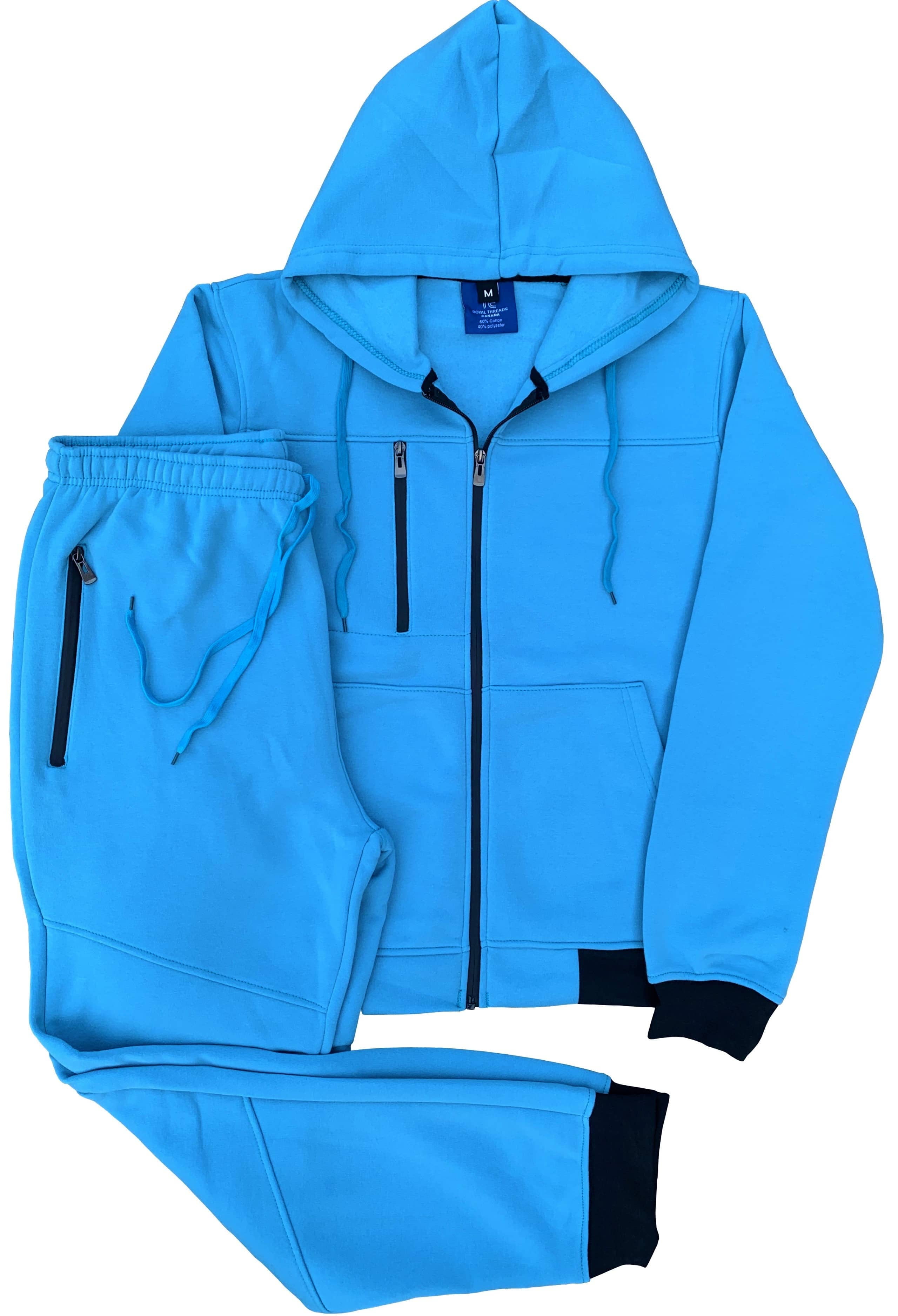 Men Tech Jogger Fleece Suit Top and Bottom Sweatsuit Outfit - Walmart.com