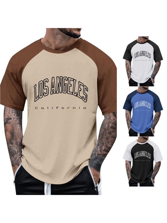Men Techwear Casual Raglan T Shirt for Everyday Wear with Lux Milk Silk and All-Season Comfort Men's Loose Fit Shirts