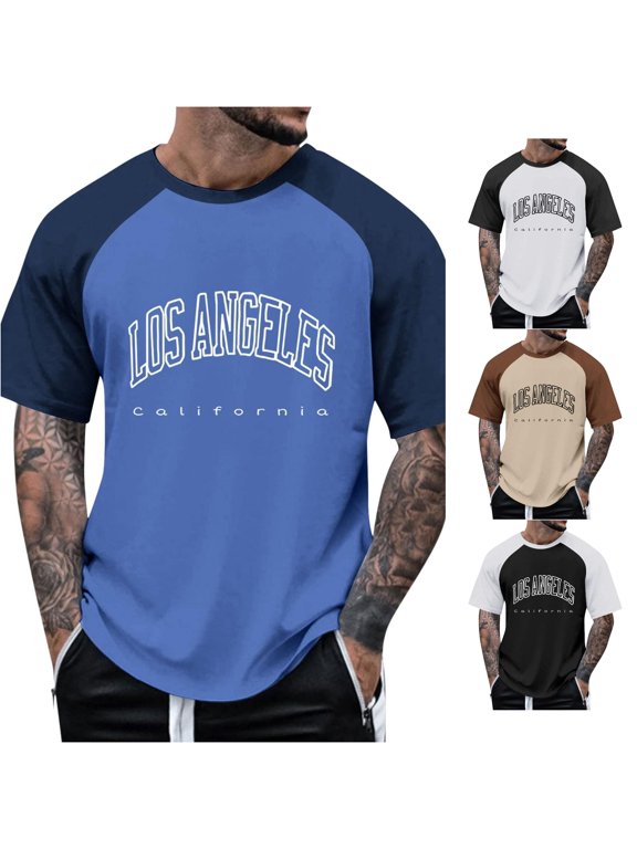 Men Techwear Casual Raglan T Shirt for Everyday Wear with Lux Milk Silk and All-Season Comfort Men's Loose Fit Shirts